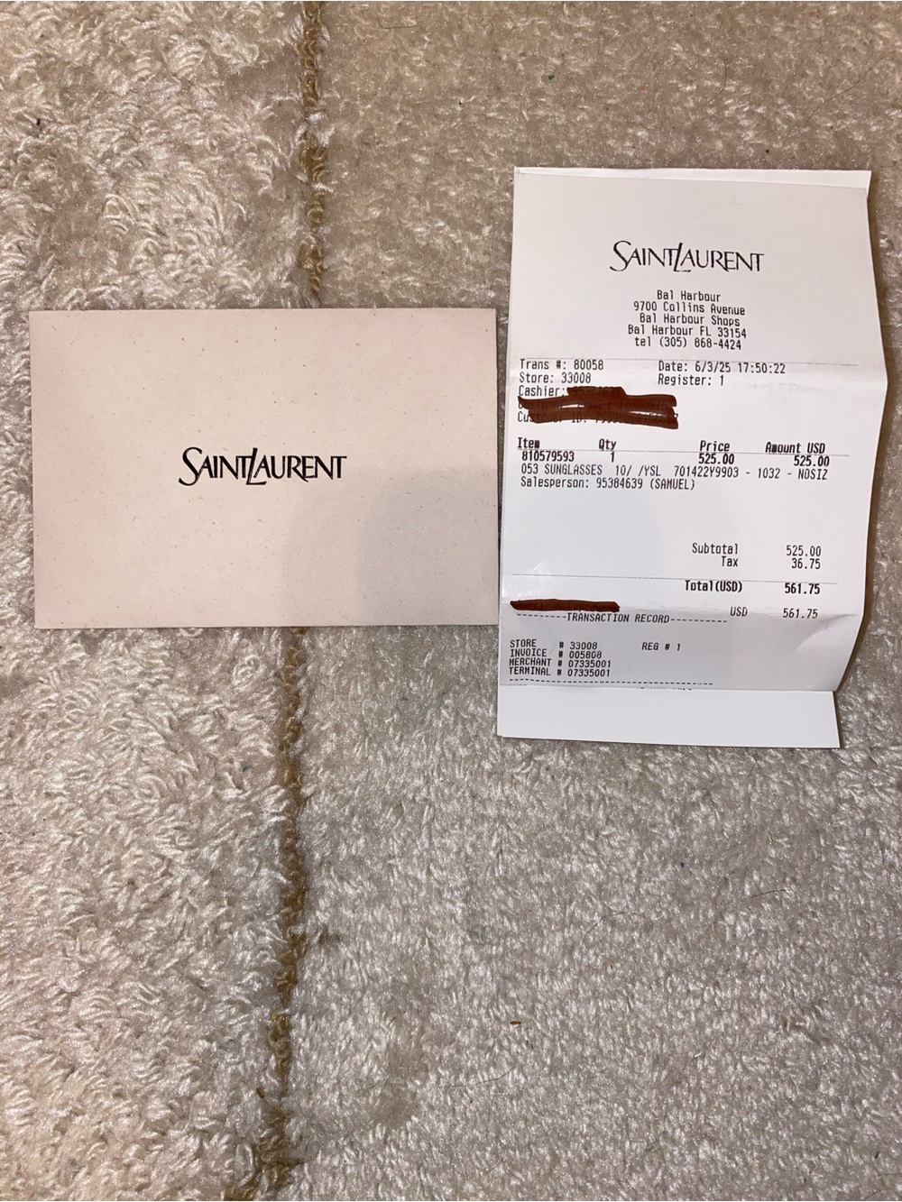 Saint Laurent Black Square Navigator Sunglasses SL 545 - Original Box included. - Picture 14 of 16